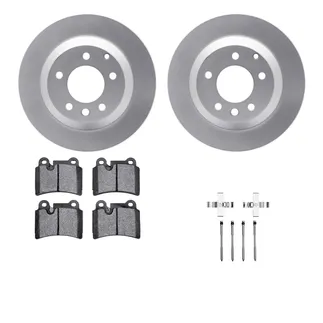 R1 Concepts WDUH1-74143 Carbon Series Brake Rotors W/ 5000 Oep Brake Pads & Hdw